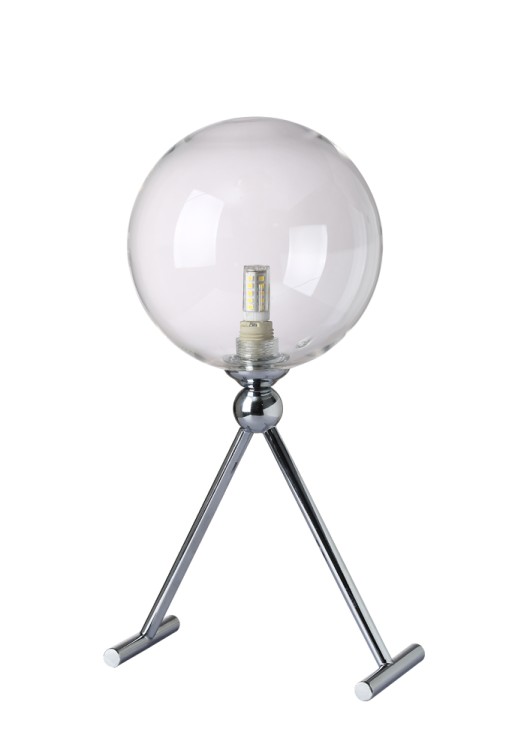 Настольная лампа Crystal Lux FABRICIO LG1 CHROME/TRANSPARENTE FABRICIO