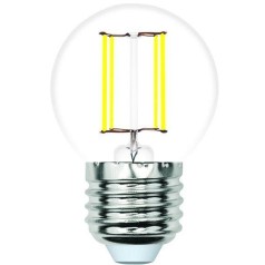 Лампочка светодиодная филаментная LED-G45-SLF LED-G45-4W/4000K/E27/CL/SLF