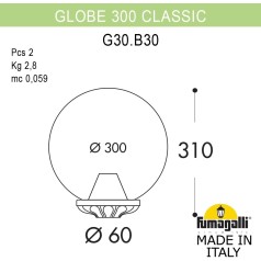 Уличный консольный светильник GLOBE 300 G30.B30.000.VZF1R