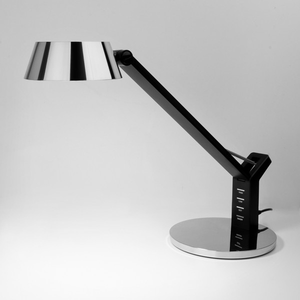Офисная настольная лампа Slink 80426/1 черный/серебро Eurosvet
