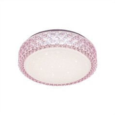 Розовая потолочная люстра Citilux CL705014 Кристалино