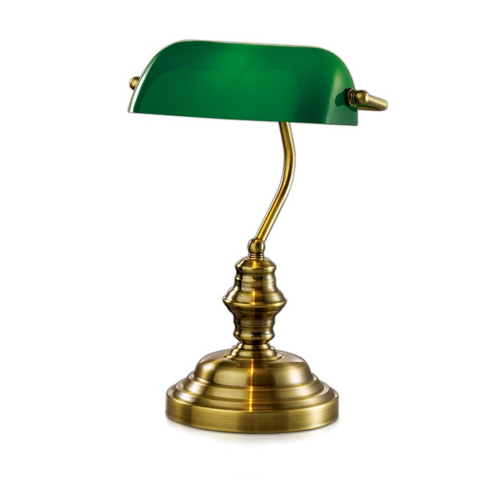Настольная лампа зеленая Odeon light 2224/1T TRES
