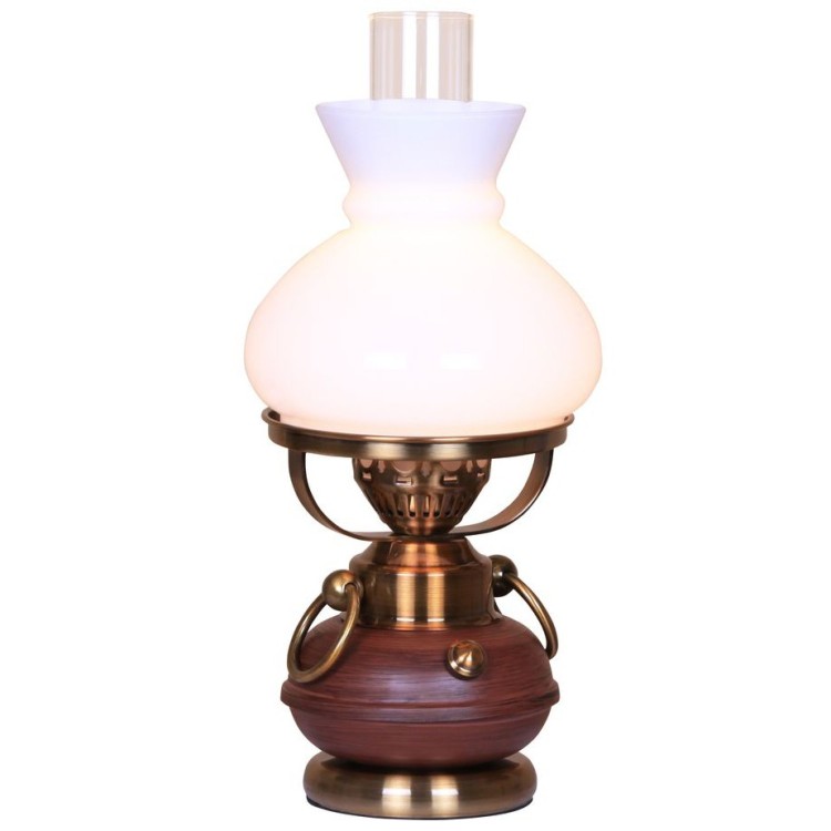 Настольная лампа керосиновая velante 321-504-01