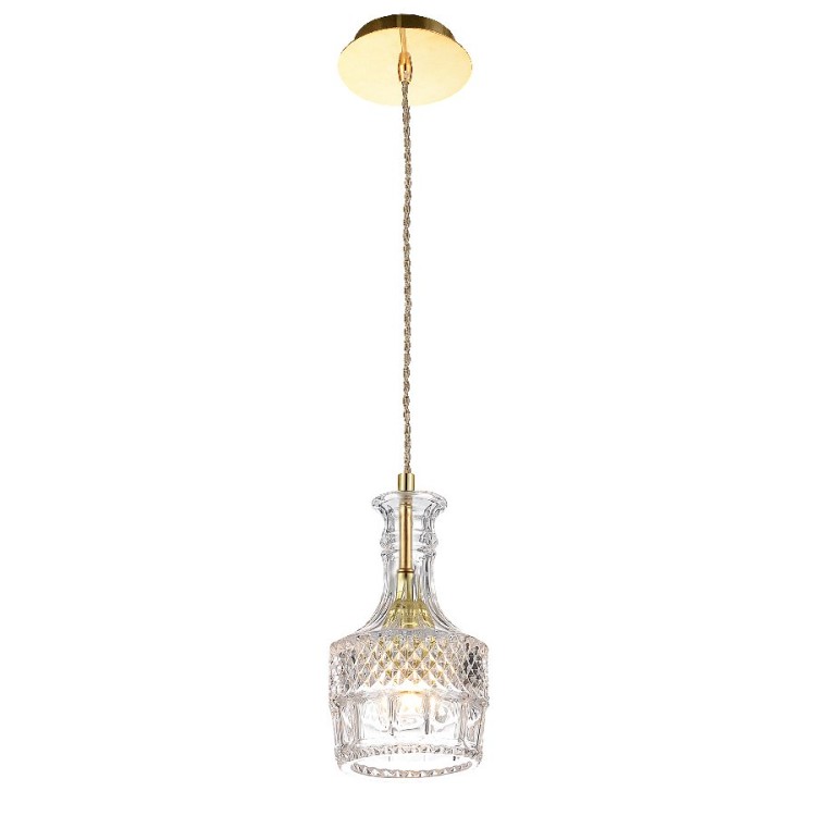 Золотой подвесной светильник Favourite 1857-1P Bottle
