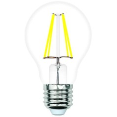 Лампочка светодиодная филаментная LED-A60-SLF LED-A60-5W/4000K/E27/CL/SLF