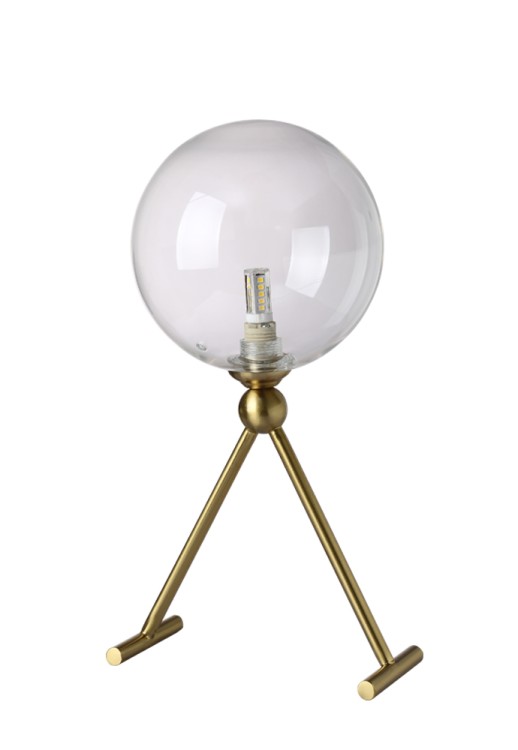Настольная лампа Crystal Lux ANDRES LG1 BRONZE/TRANSPARENTE ANDRES