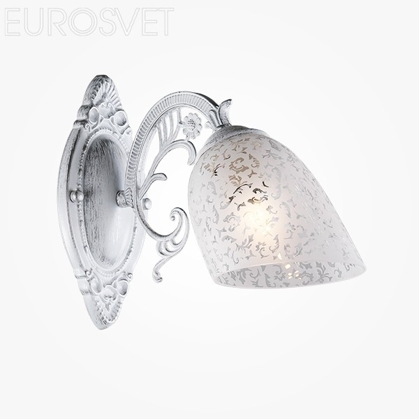 Бра Eurosvet 70039/1 белый с серебром Nimfa